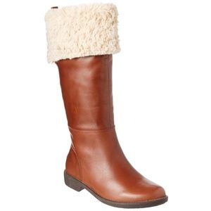 Taryn Rose Avis mid calf faux fur lined boot sz5M